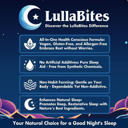 LullaBites Melatonin-Free Sleep Gummies
