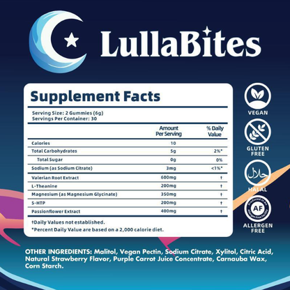 LullaBites Melatonin-Free Sleep Gummies