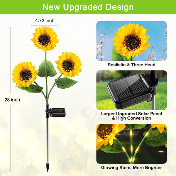 ⏳Time-limited Special⏰Sunflower Solar Garden Stake Led Lights🌻