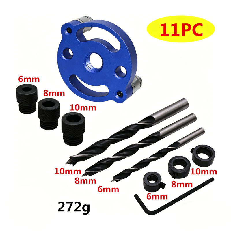 Self-Centering Dowel Jig Kit for Woodworking